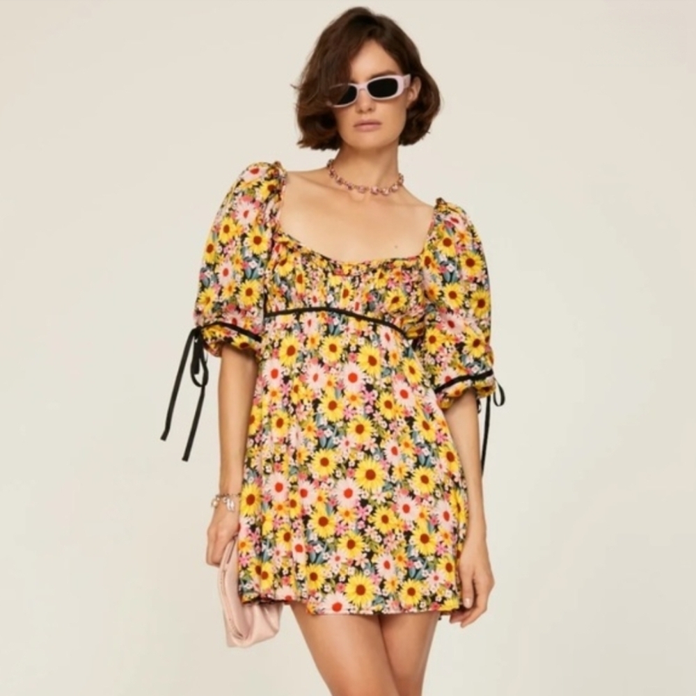 For Love And Lemons Floral Mini Dress - Multicolor